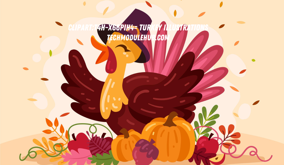 Clipart:T4H-X66PIH4= Turkey Illustrations